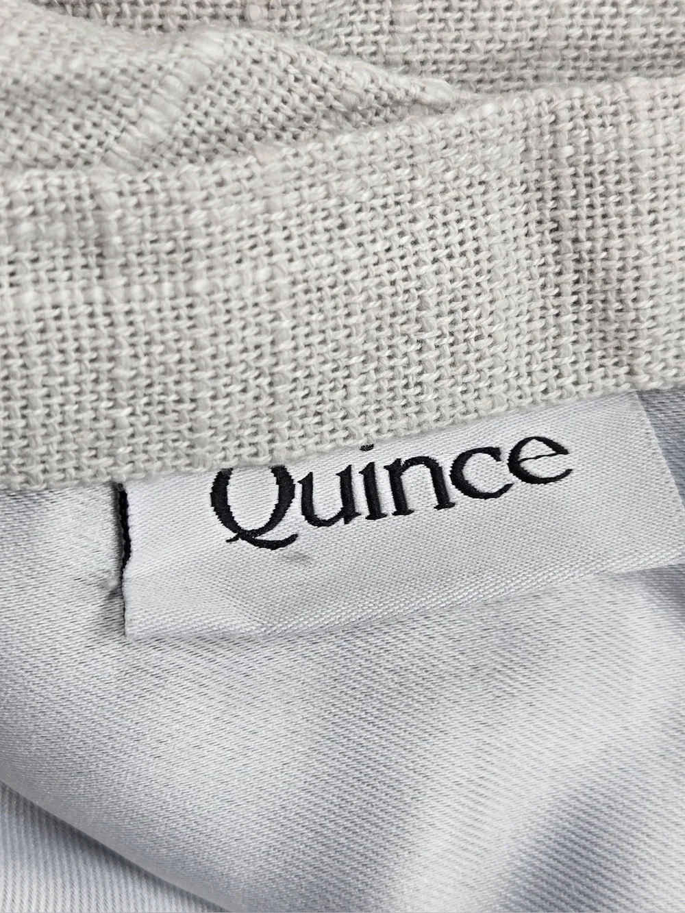 NWT QUINCE Set Of 2 48x96 Cotton Slub Blackout Curtains Cloud 0845